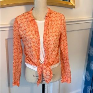 Anthropologie very lightweight button top